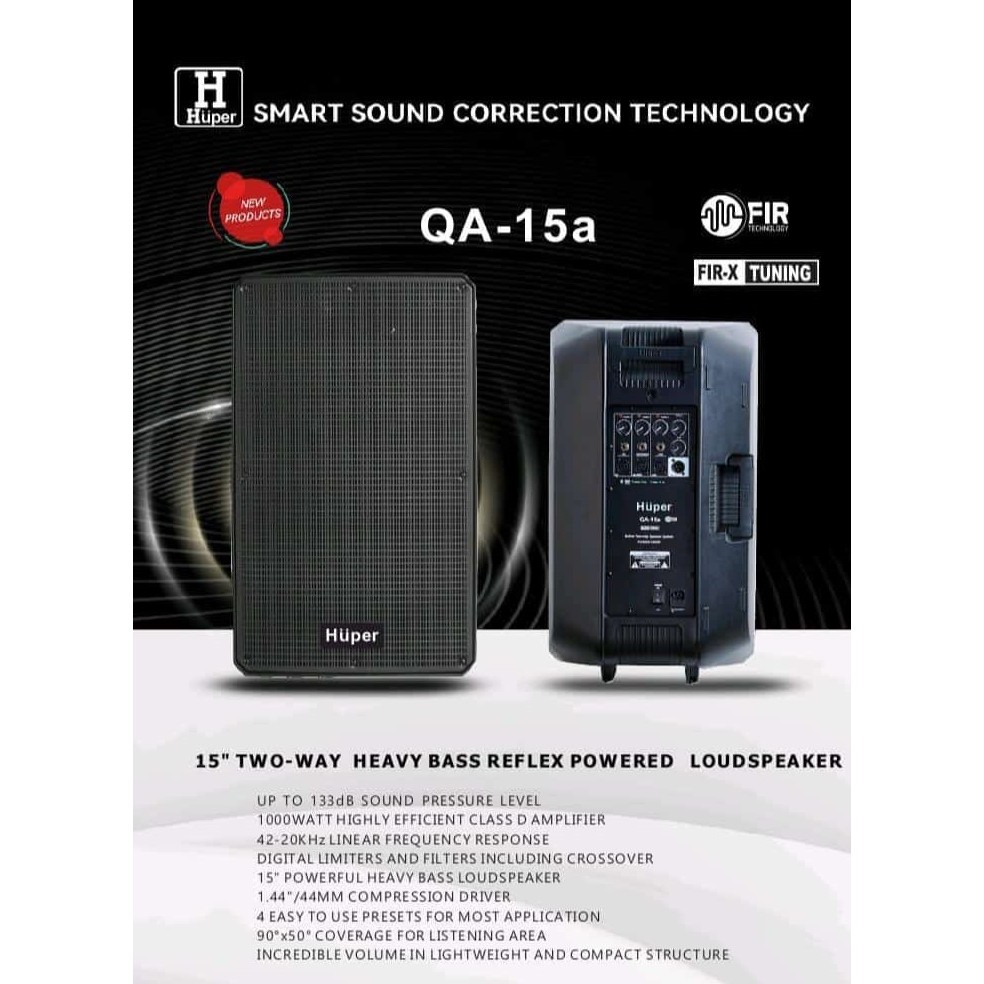 Huper QA15 | Huper QA 15 | Huper QA-15 Speaker Aktif 15 inch Original Huper