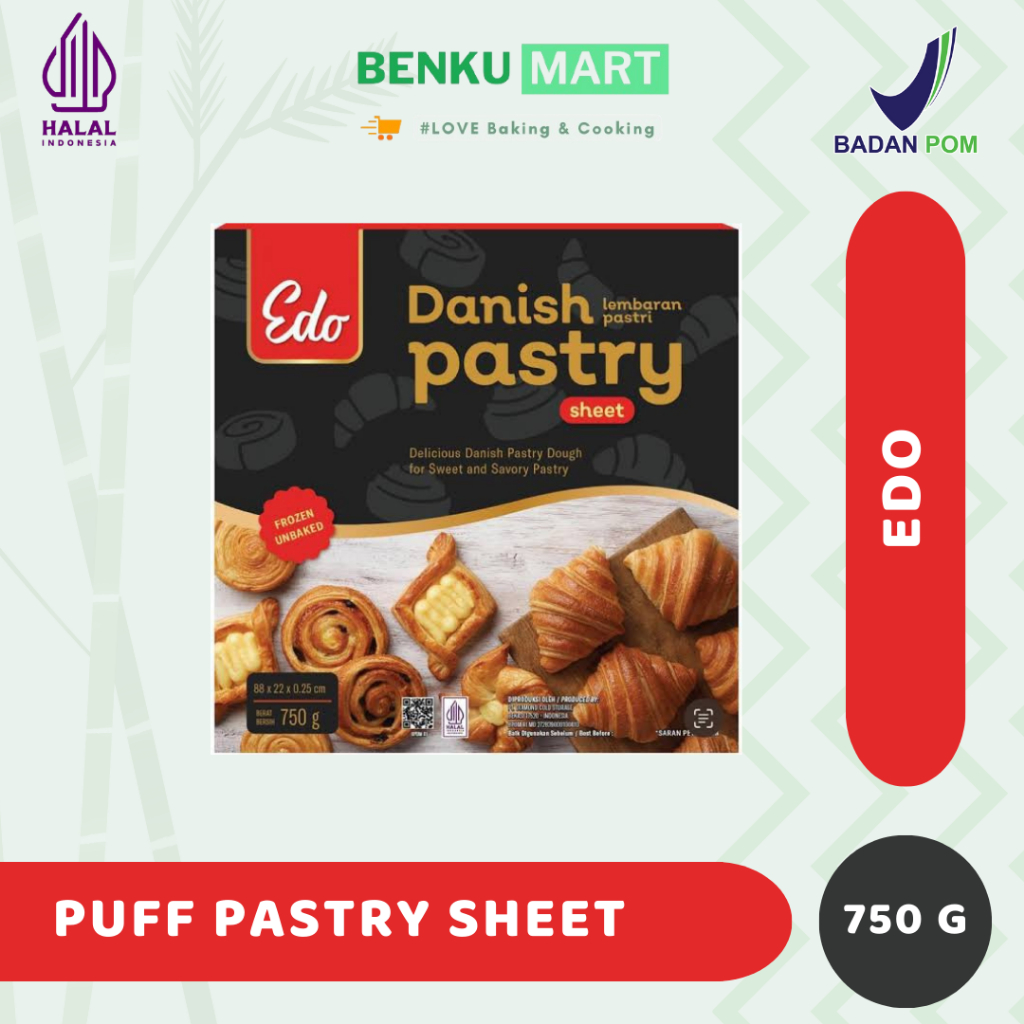 

Edo danish pastry 750 gr | Lembaran Adonan Pastri - HALAL