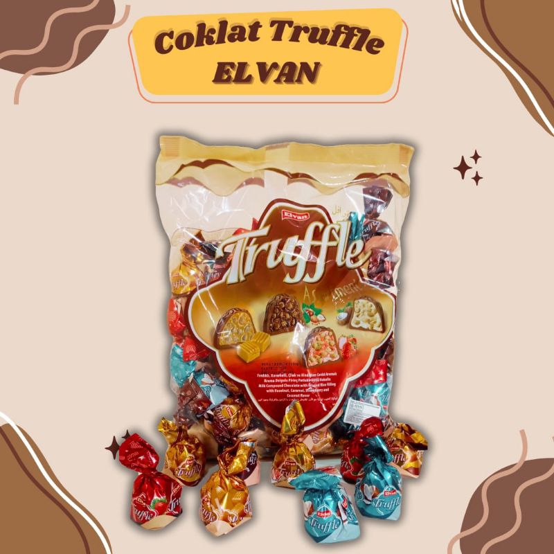 

(1Karton) Coklat Truffle Coklat Turki Truffle ELVAN Mix 400g x 10pack