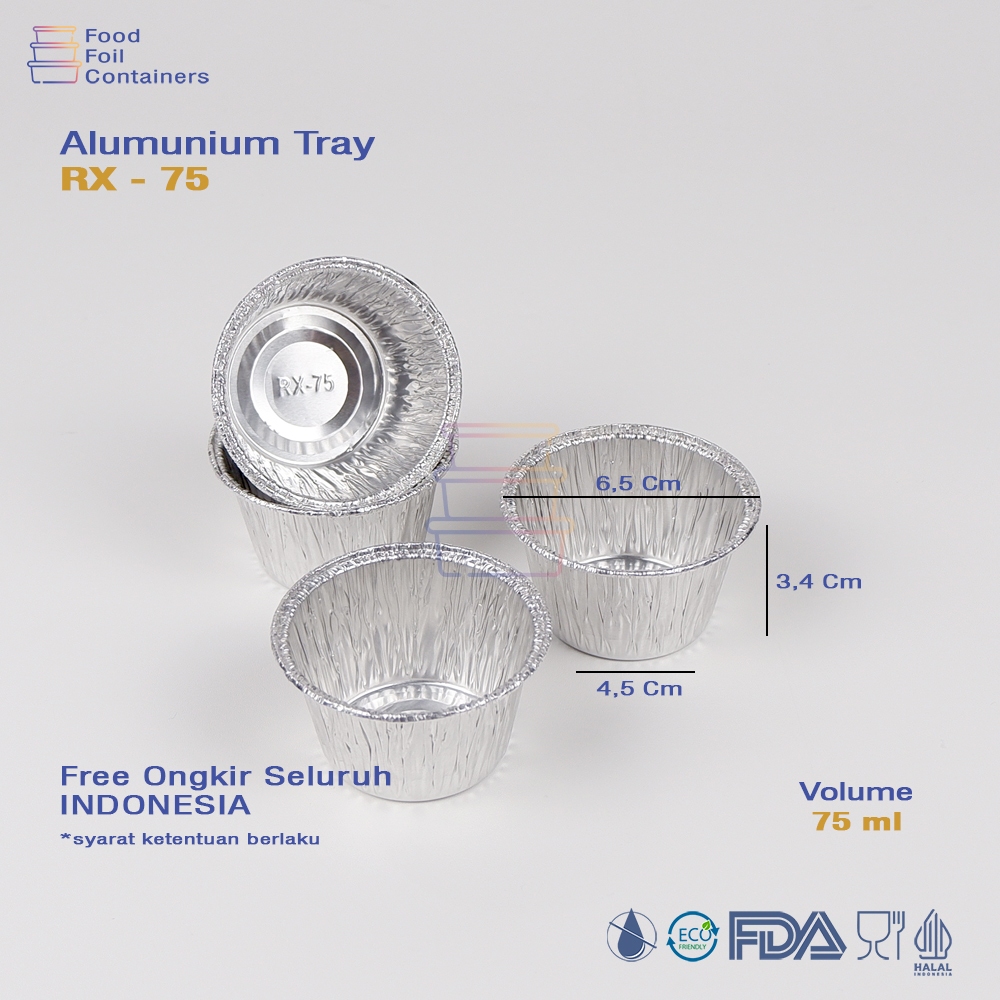 alumunium foil cup RX75 / egg tart