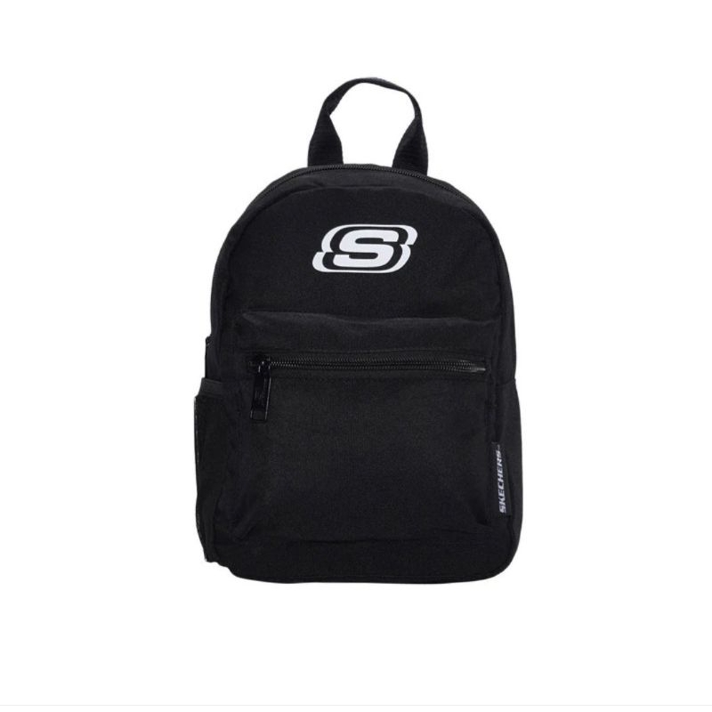 SKECHERS MINI BACKPACK UNISEX - BLACK (TAS RANSEL SKECHERS MINI ORIGINAL STORE)