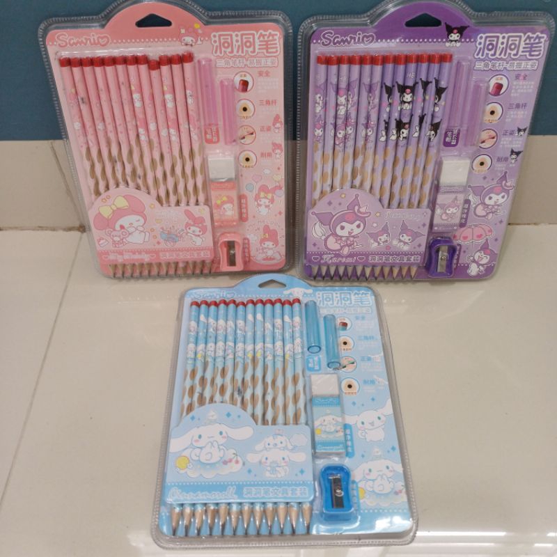 

Set ATK pensil sanrio CINNAMOROLL KUROMI MY MELODY