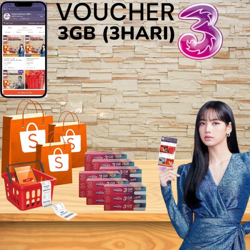 ☆VOUCHER-TRI 3GB(3HARI)☆