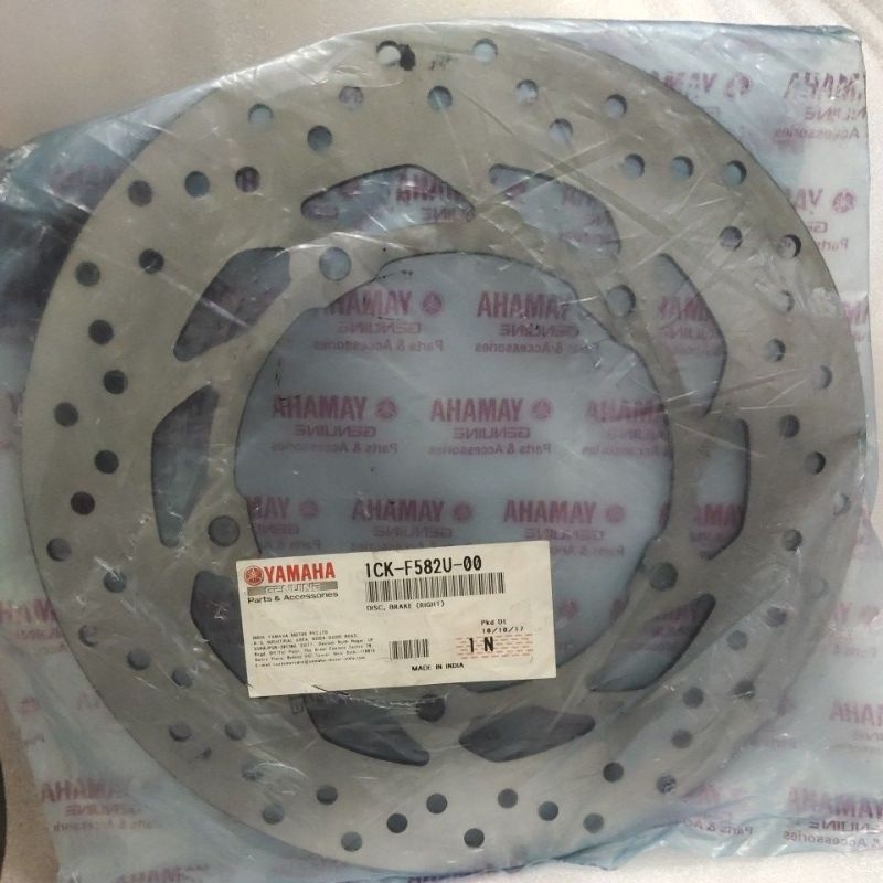 PIRINGAN CAKRAM DEPAN 1CK-F582U-00 & BLAKANG 1CK-F582W-00 untuk motor R15