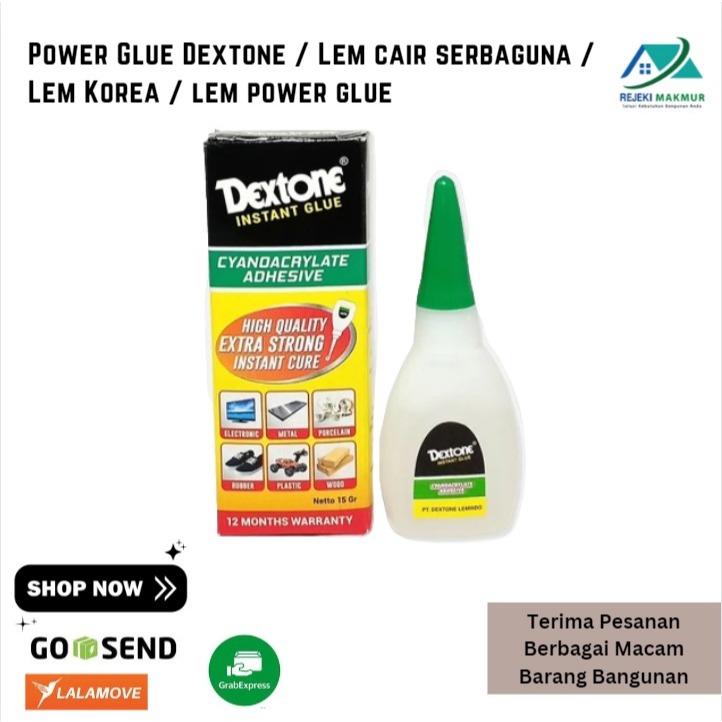 Power Glue Dextone / Lem cair serbaguna / Lem Korea / lem power glue