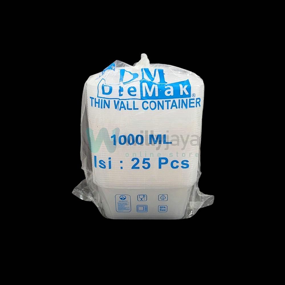THINWALL 1000ML / FOOD CONTAINER BOX TEMPAT MAKAN PLASTIK 1000 ML