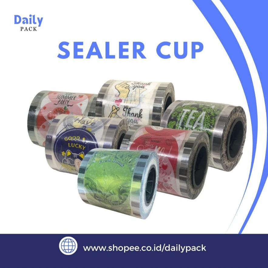 Plastik Lid Sealer Cup isi 1000 PCs | Plastik Cup Sealer | Cup Sealer Termurah|Banyak Motif