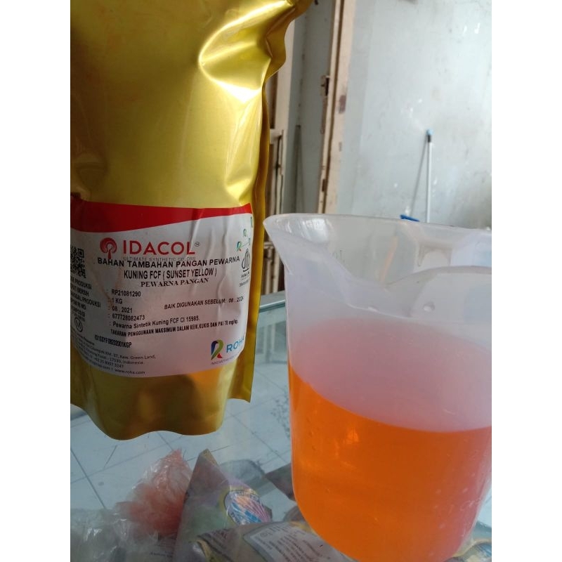 

pewarna makanan SUNSET yellow 100g