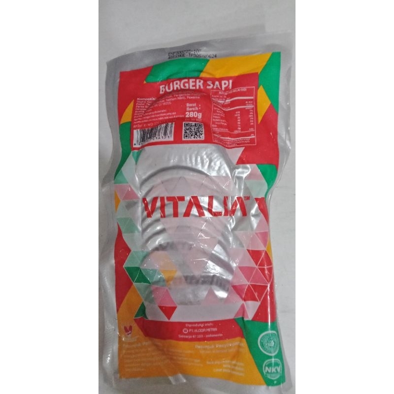 

vitalia burger sapi 280gram