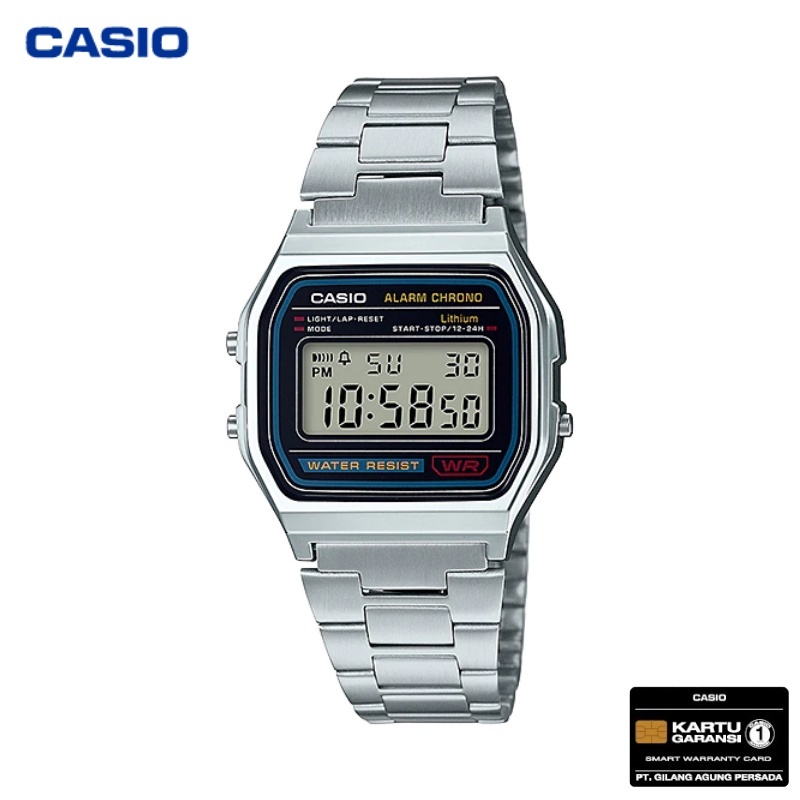 JAM TANGAN CASIO A-158WA-1 CASIO - A158WA CASIO ORIGINAL