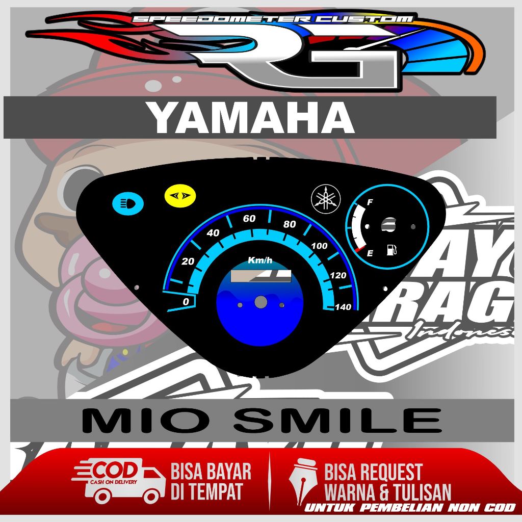 PAPAN SPEEDOMETER CUSTOM MIO SMILE