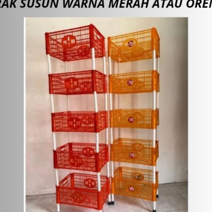 KELUARAN TERBARU KERANJANG SUSUN RAK SUSUN DAPUR RAK WARUNG KERANJANG SNACK CHIKI