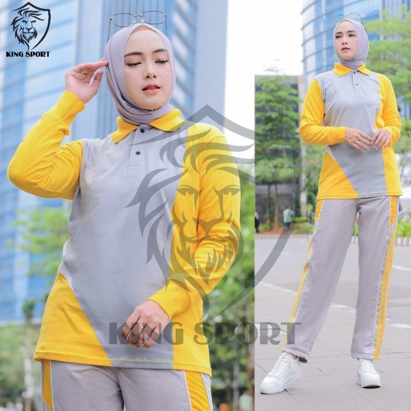 STELAN OLAHRAGA KERAH WANITA/PRIA/SERAGAM OLAHRAGA WANITA/STELAN OLAHRAGA GURU