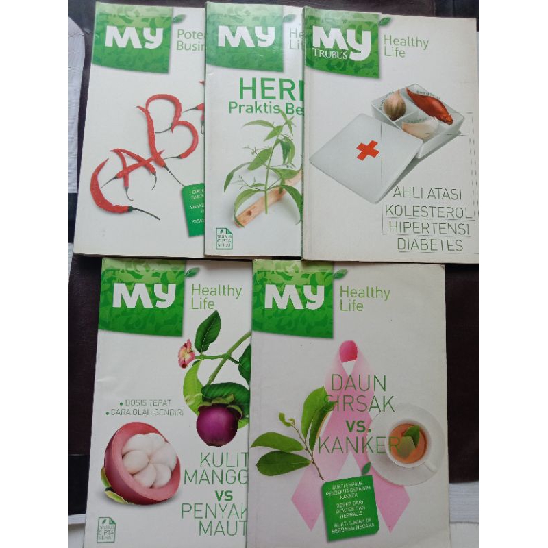 Majalah bekas - Majalah My Healthy Life Kulit Manggis,Daun Sirsak,Herbal,Ahli Atasi Kolesterol,Cabai