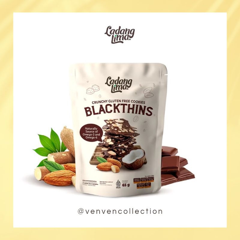 

Cemilan Sehat Blackthins Cookies Gluten Free Ladang Lima