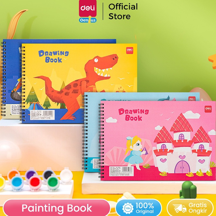 

NEWPRODUCT Deli Cute Painting Book Buku Gambar Design Lucu 1g 3 lembar 73351