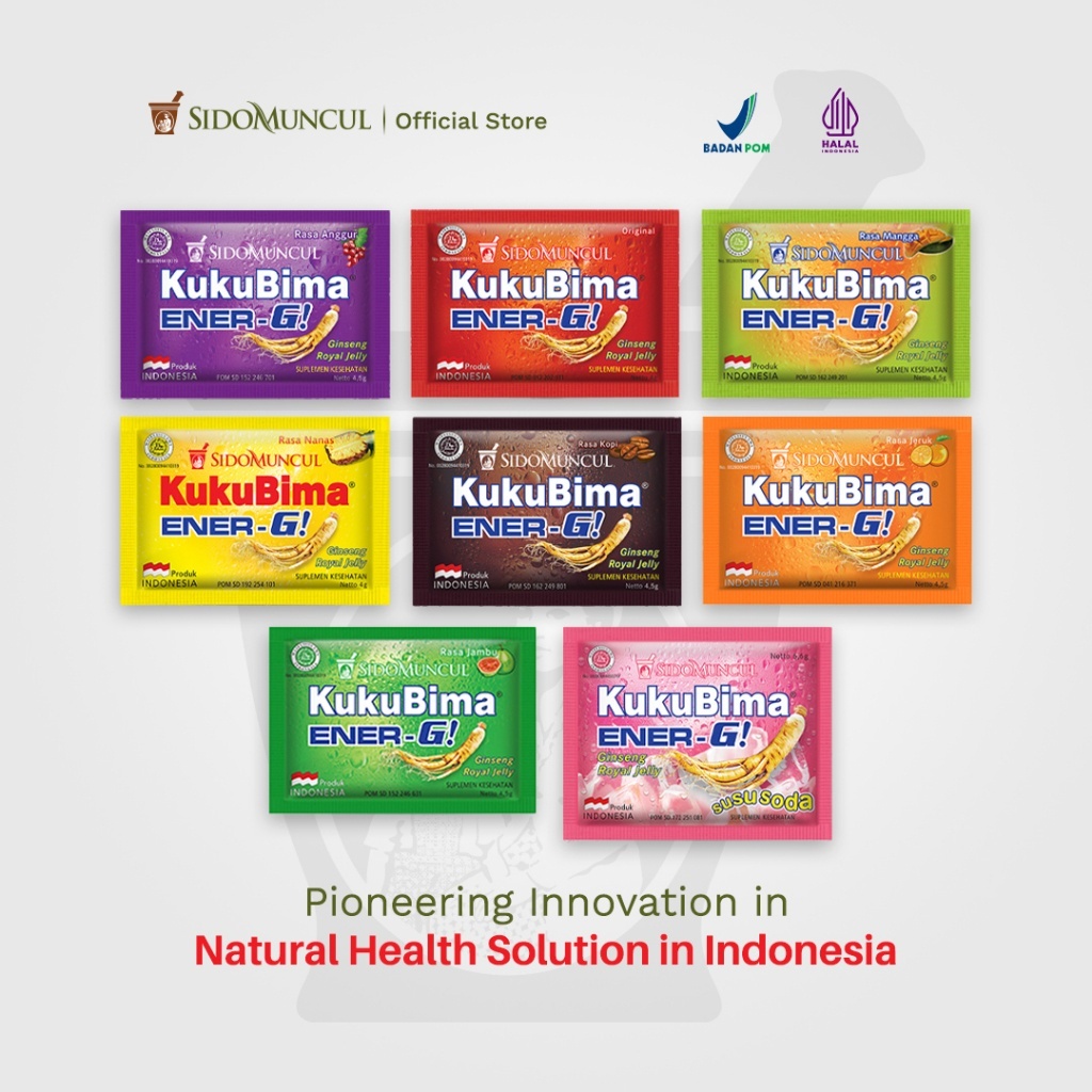 

Kuku Bima Ener G 1 Box Isi 6 Sachet Sido Muncul