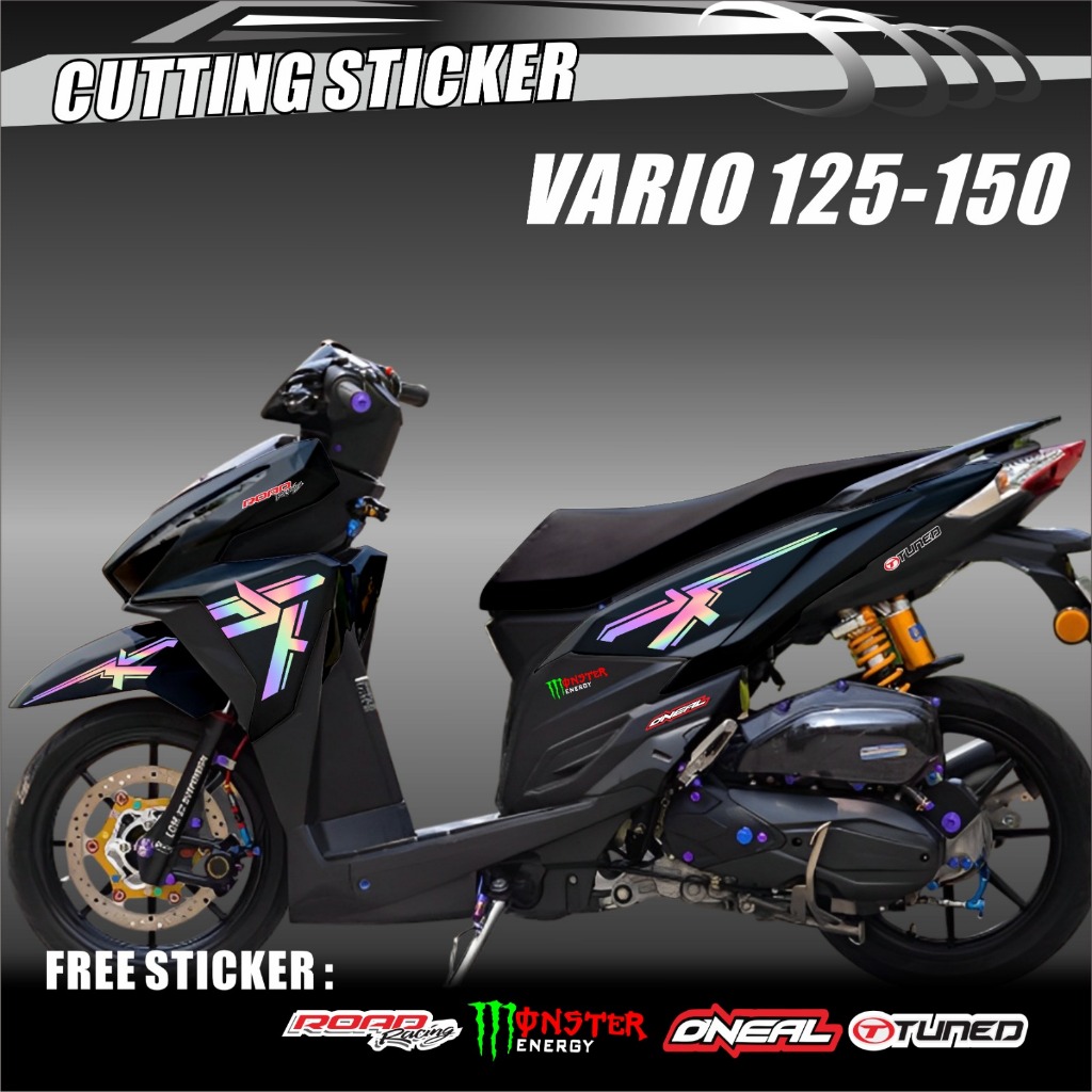 STIKER STRIPING LIST MODIFIKASI MOTOR HONDA VARIO 125-150