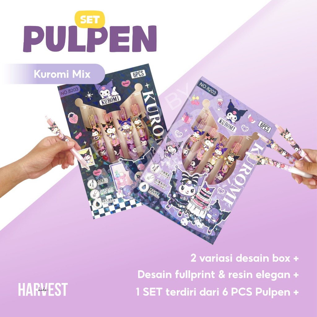 

PULPEN ANAK / PULPEN SANRIO / PULPEN SET KUROMI