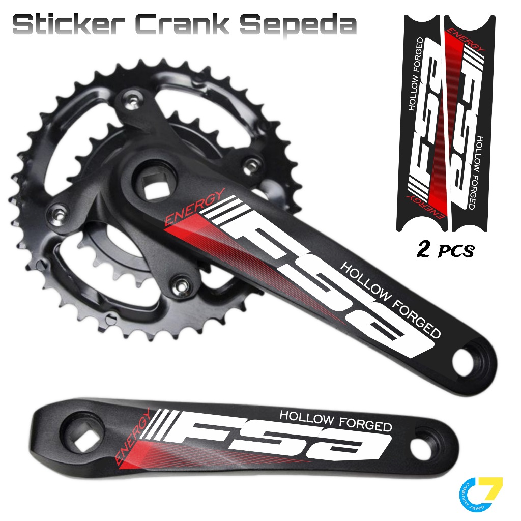 Sticker Crank FSA - Sticjker Pedal - Sricker crank MTB - Sticker Sepeda