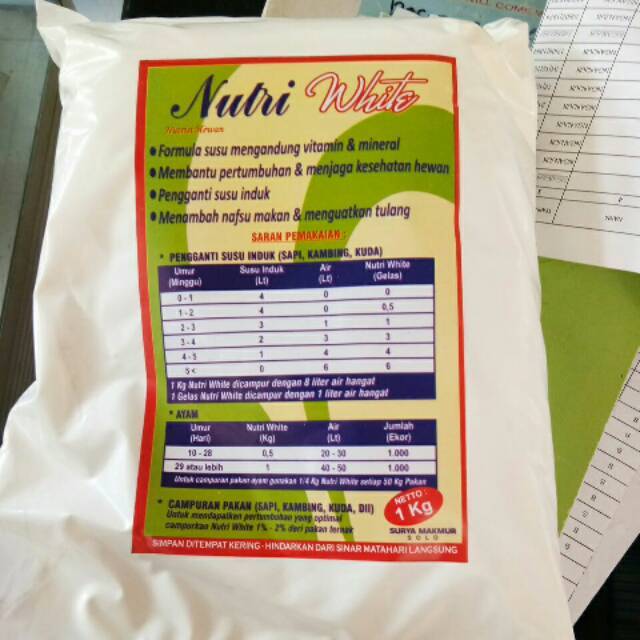 NUTRI WHITE SUSU HEWAN ANTI MENCRET ORIGINAL