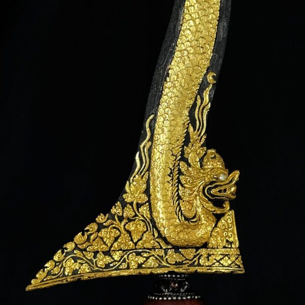 Keris Nogo Sapto Luk 7 Kinatah Emas Pamor Wos Wutah Tangguh PB VII