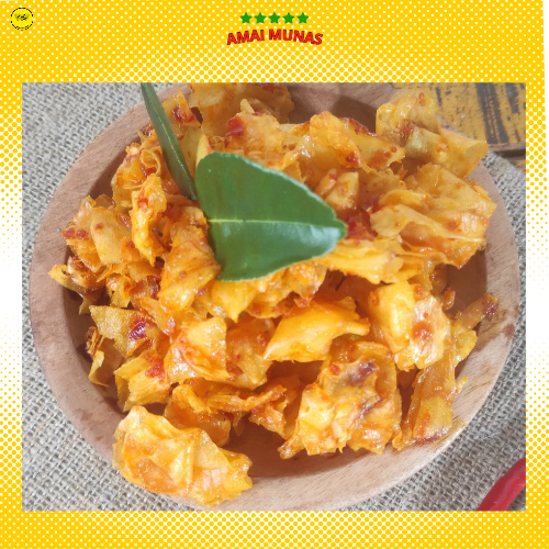 

Keripik singkong Balado cemilan singkong 200 gram Amai Munas