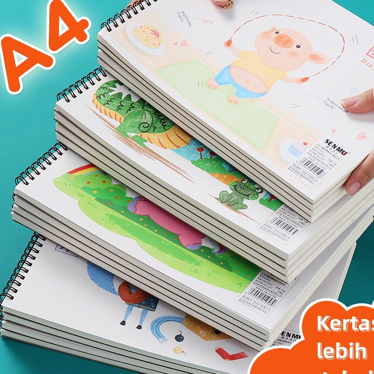 

DIJAMIN BARU WaterColor Book Kertas Buku Lukis 35 Lembar Buku Gambar Desain Melukis Water Colour Paper Cat Air Tebal 1gsm Lukis