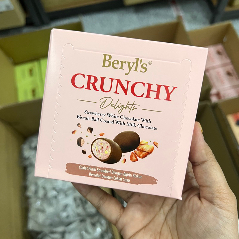 

Cokelat Beryl's [READYSTOCK EXP 10/25] INSTAN SAMEDAY JABODETABEK |Beryl's Crunchy Delights Strawberry Chocolate With Milk Chocolate (60g), Beryl’s Ori Beryl Berils Beril Beryls Cokelat Coklat Original Malaysia Oleh-Oleh Jastip Malaysia Trusted Ready Stoc