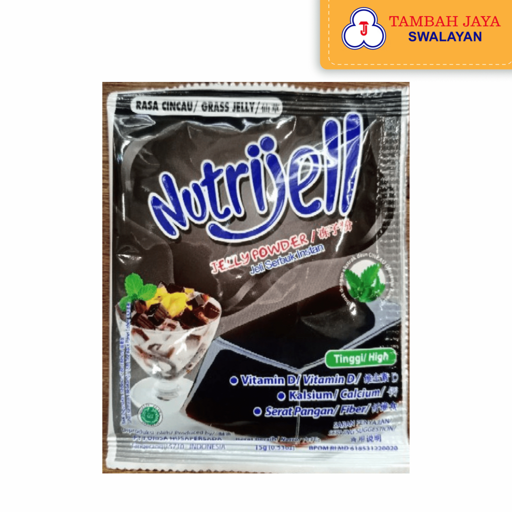 

Nutrijell Jelly Serbuk Powder Instan Rasa Cincau/Grass Jelly 15g high