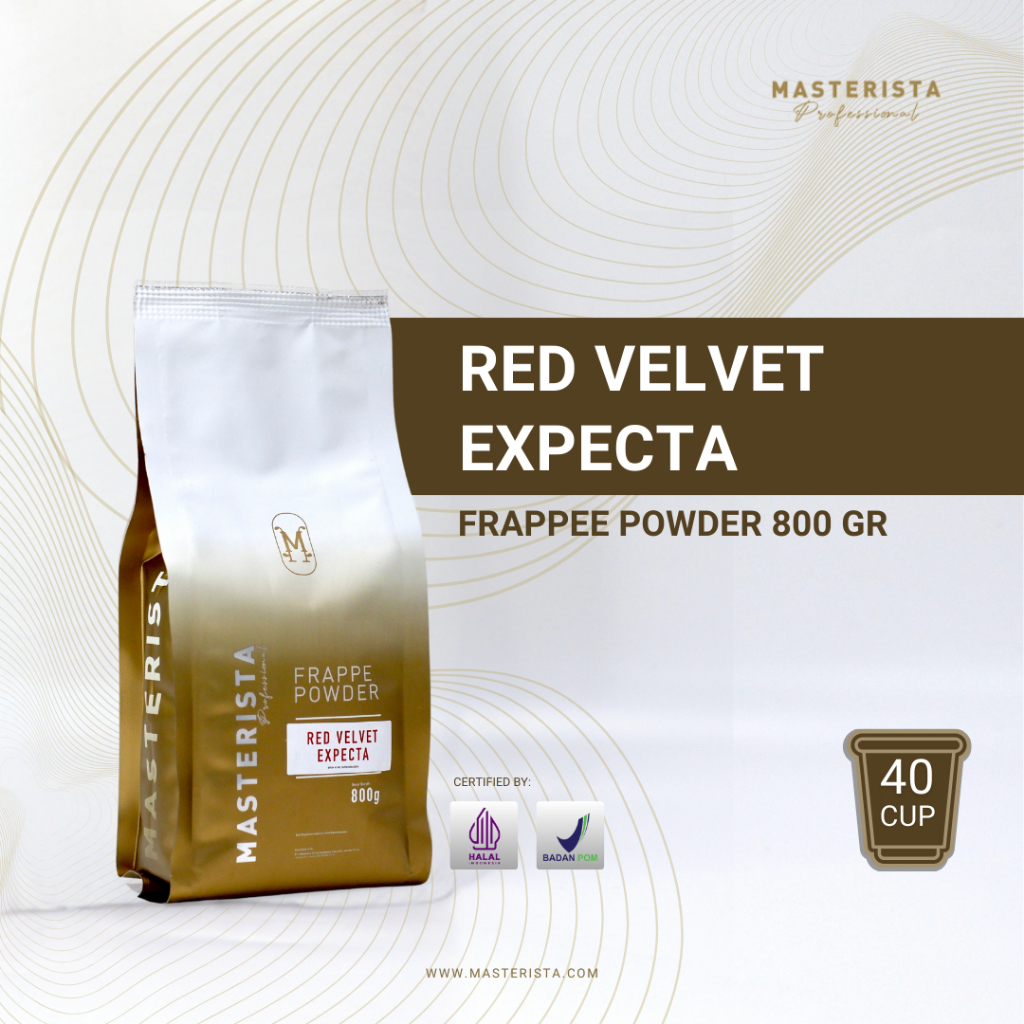 

Bubuk Minuman Masterista Red Velvet 800gr / Bubuk Minuman Rasa Red Velvet / Bubuk Red Velvet Frappe