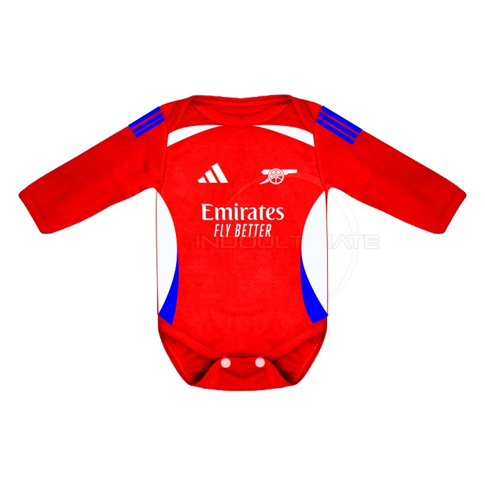 Romper Baju Bayi Bola Jumper Jumpsuit ARSEANL ASRENAL ArsenalFC Arsenal Jersey Home 2024 2025 Lengan