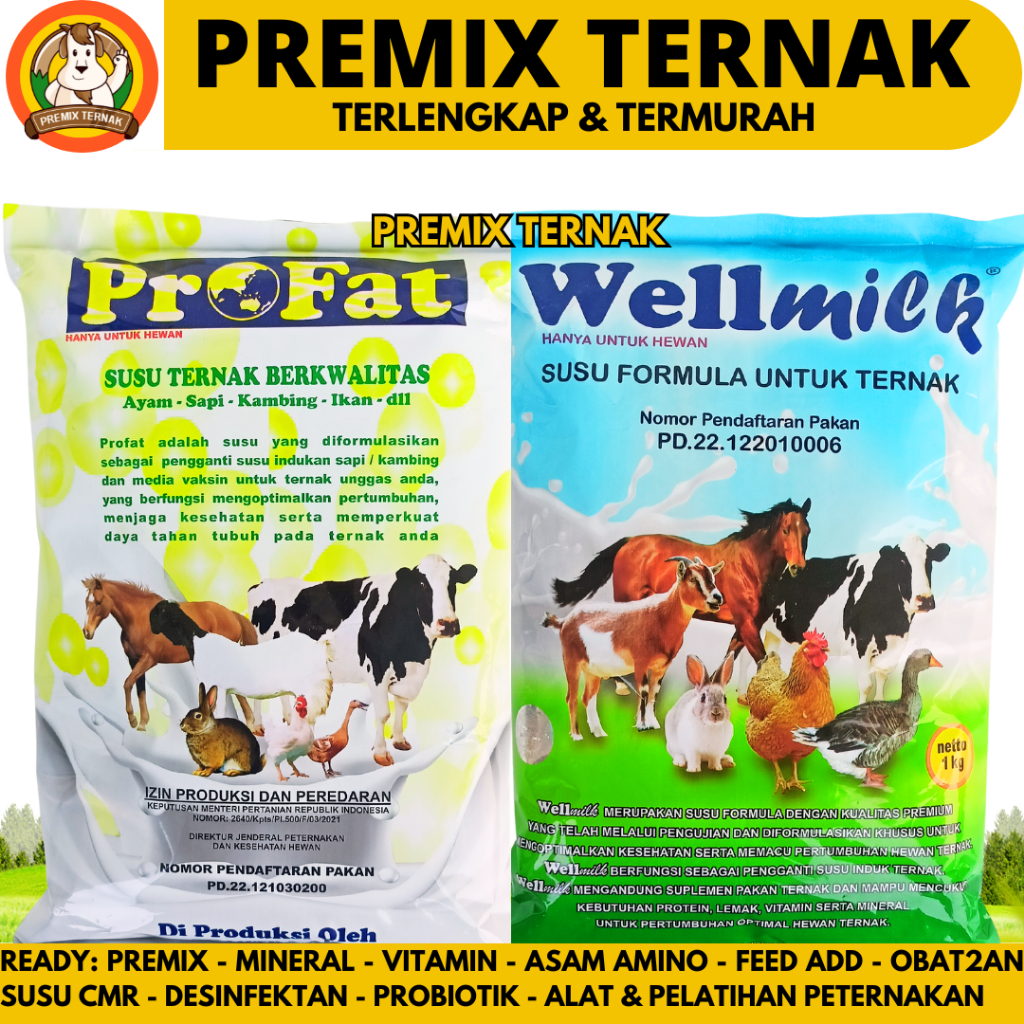

PROFAT SUSU TERNAK KAMBING 1KG - WELLMILK SUSU HEWAN 1 KG