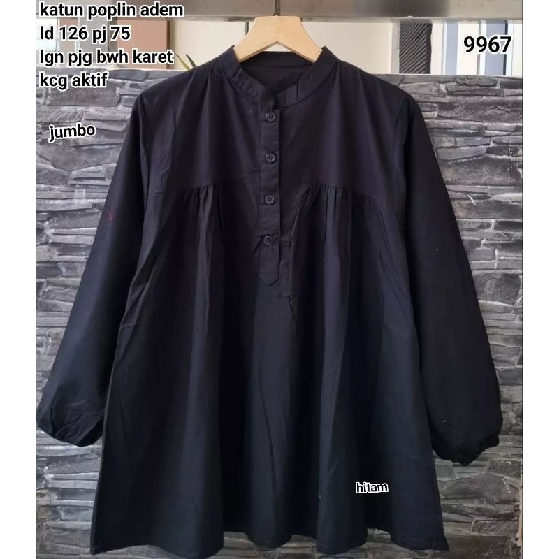 9967 Blouse babydoll kerah shanghai