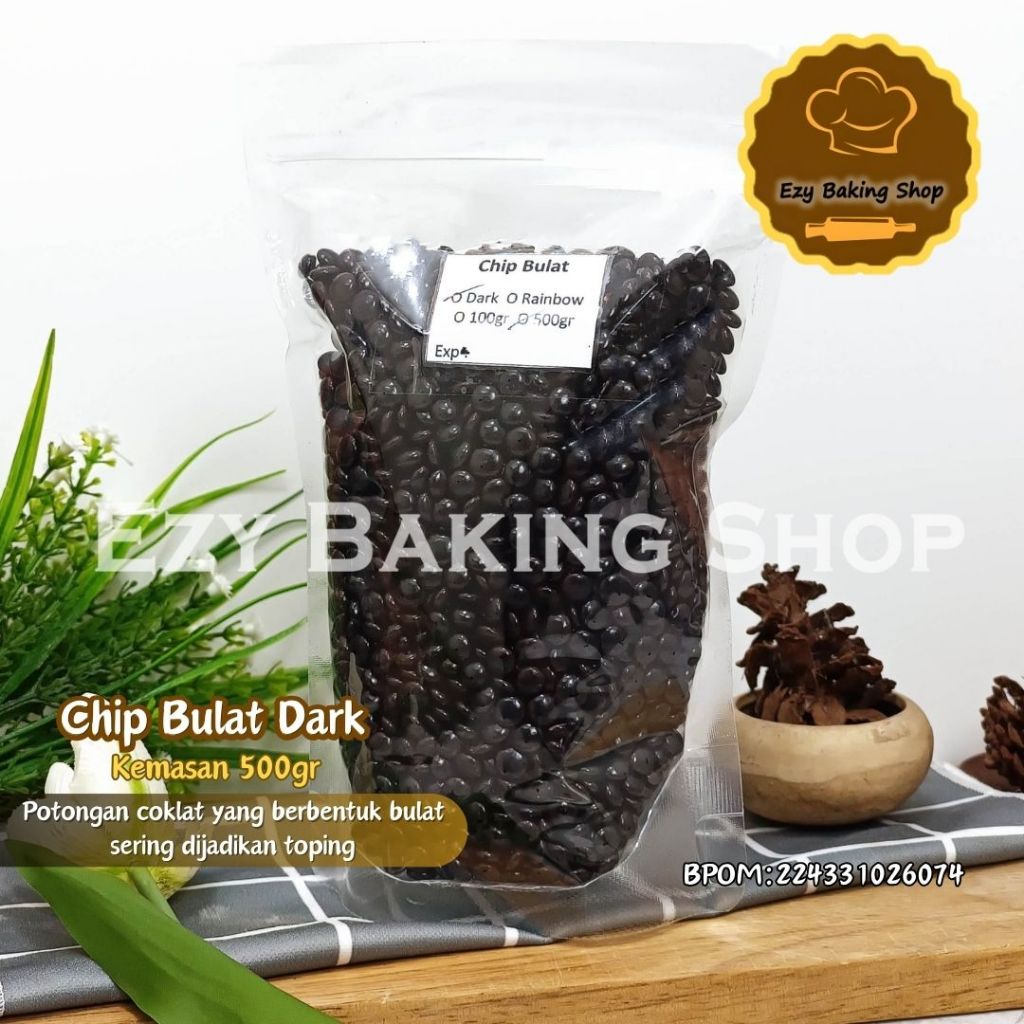 

Elmer Coklat Chip Bulat 500gr Repack / Choco chip Elmer