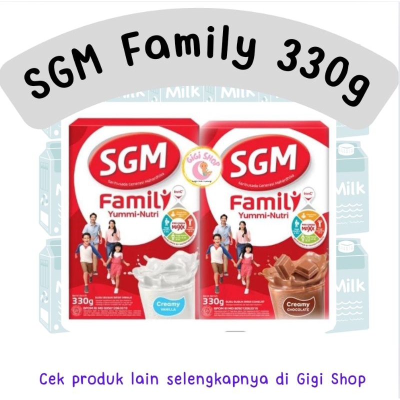 

SGM Family Yummy Nutri 330 gr - Susu Nutrisi Keluarga rasa Vanilla Coklat