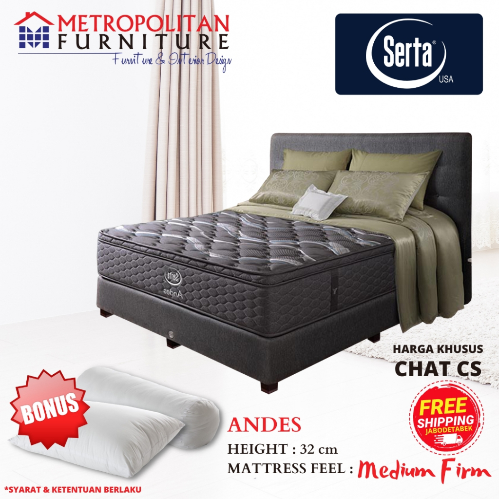 Kasur Springbed SERTA Andes Spring bed Matras