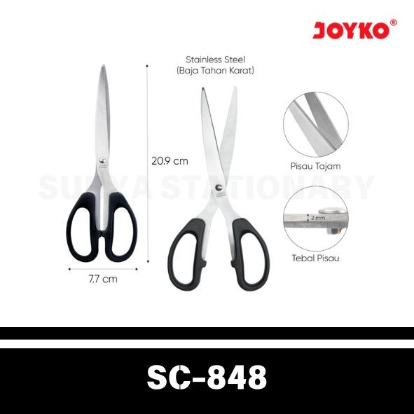 

(PCS) Gunting Joyko SC-848 / JOYKO SCISSOR SC-848/ Gunting Joyko /