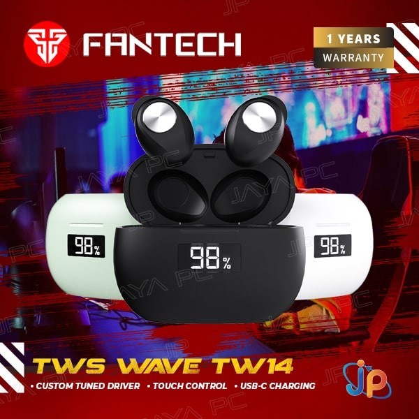 Fantech TWS Wave TW14 - Earphone Wireless Bluetooth