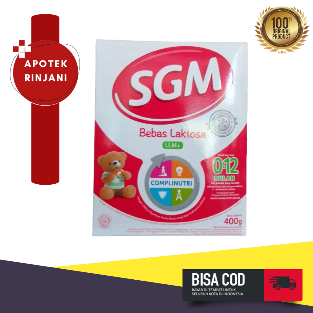 

SGM LLM+ BEBAS LAKTOSA 0 - 12 BULAN 400 GRAM