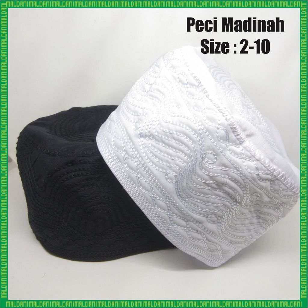 Peci Madinah Peci Putih Peci Haji Putih / Kopiah Haji