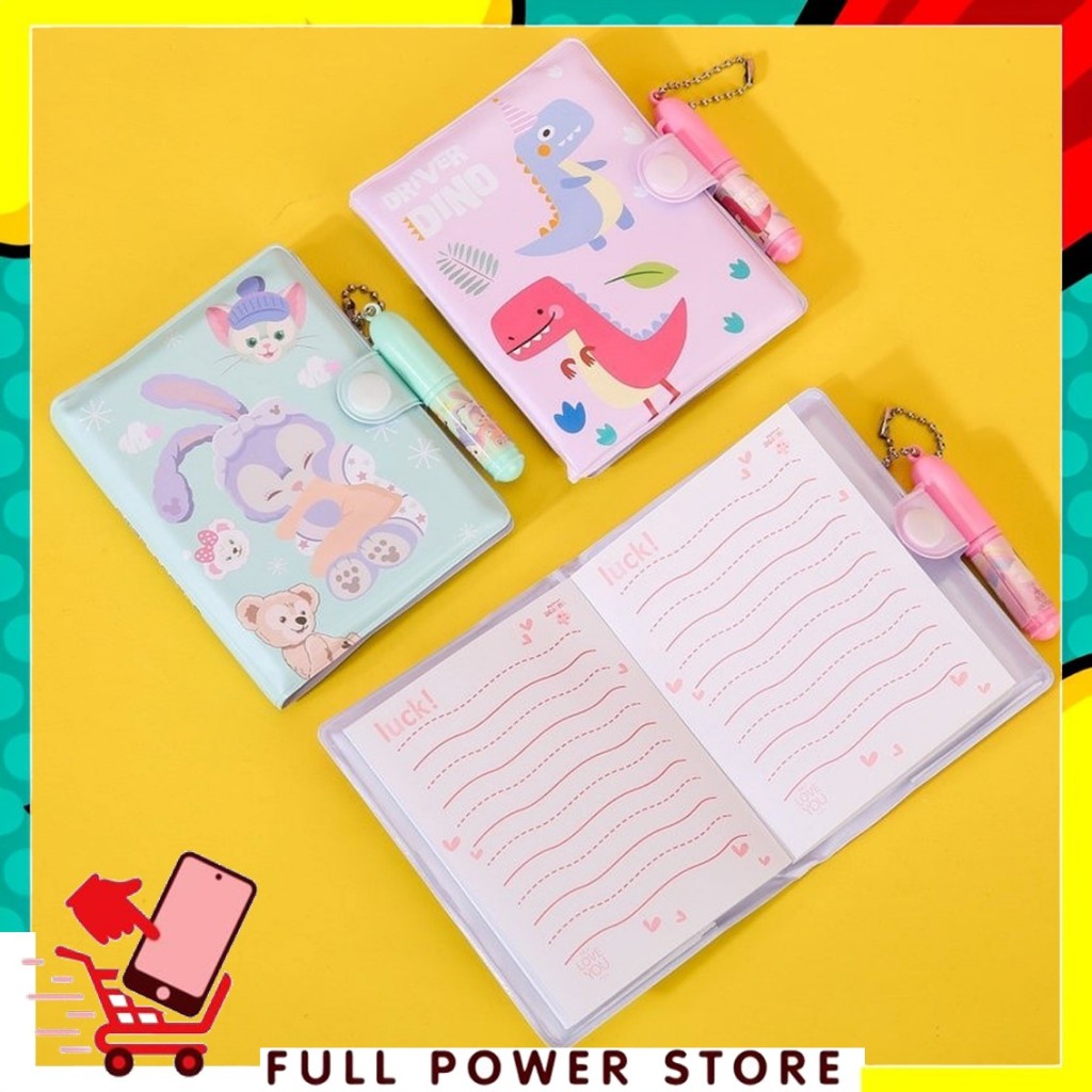 FPS Set Mini Note Book Notes Unicorn Free Pena Kartun Lucu Kreatif Untuk Anak Anak Buku Catatan Lucu