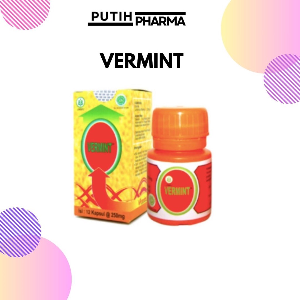 Vermint | Kapsul Cacing Obat Tipes | Meredakan Panas Demam | Obat Tipes / Obat Cacing