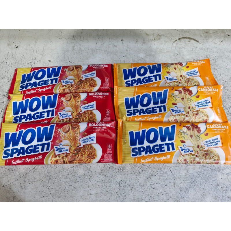 

(1 Dus isi 40 Pcs) Wow Spageti Bolognase dan Carbonara