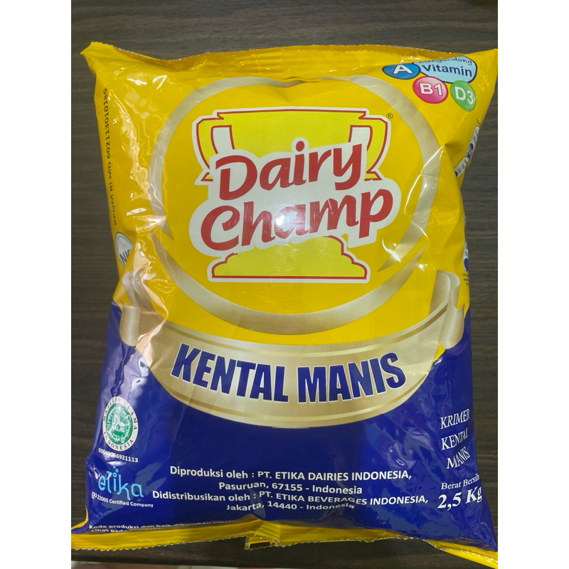 

dairy champ kental manis kemasan 2,5kg