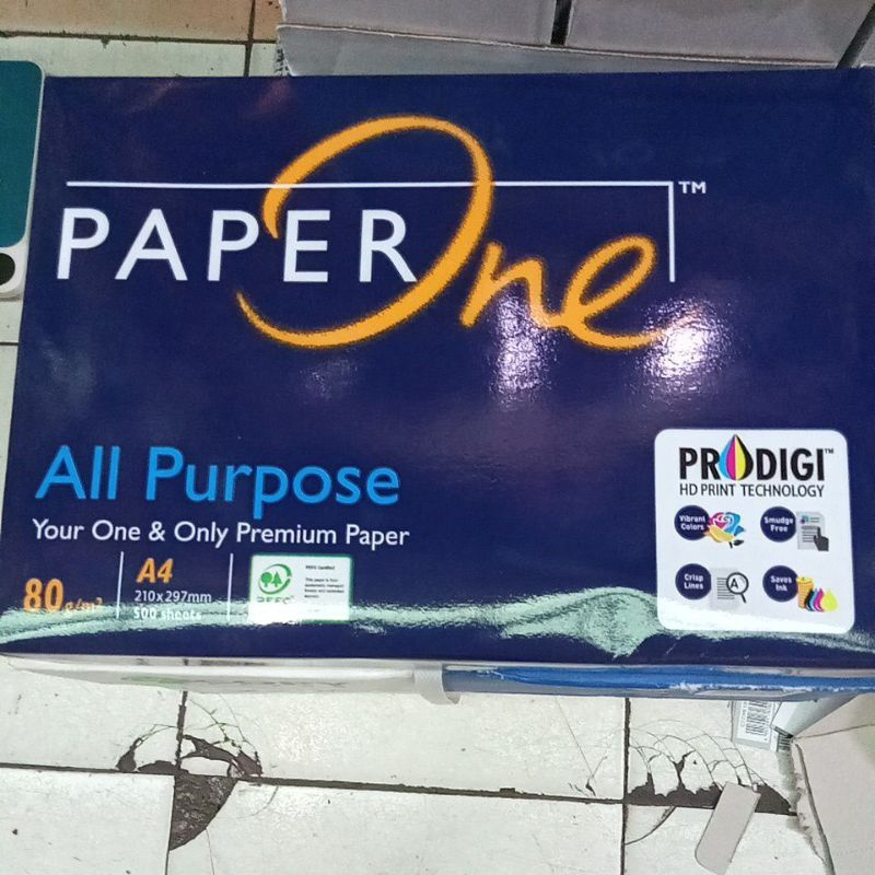 

kertas HVS paper one A4 all purpose 80gr / rim