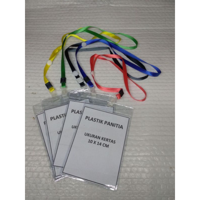 

tempat id card plastik (1 set / 10 pasang )