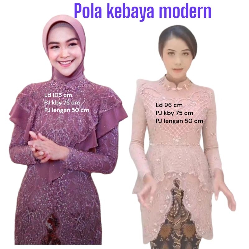 POLA KEBAYA MODERN COSTUM