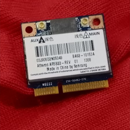 wifi card laptop samsung np530u np530u3c Atheros AR5B225