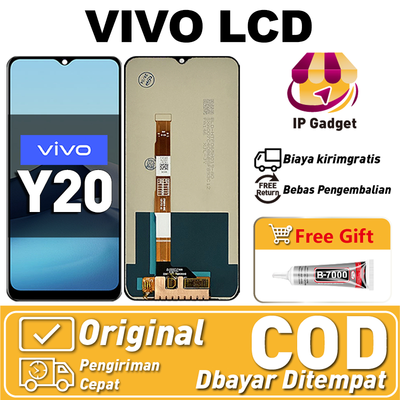 Original LCD VIVO Y20 fullset ori asli Layar hp touchscreen Sentuh Versi Tinggi COD